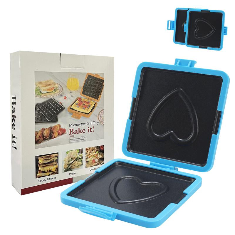 Microwave Sandwich Maker,Quick Cooker ,Easy Meal Prep Tool,No-Mess, Fast Breakfast, Dishwasher Safe
