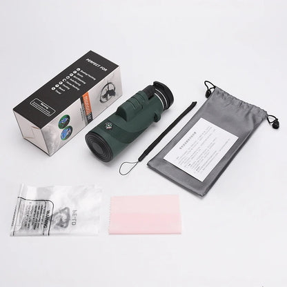 40X60 HD Professional Telescope Compass Monocular Powerful Waterproof Mini Pocket Zoom with Smartphone Hunting Camping