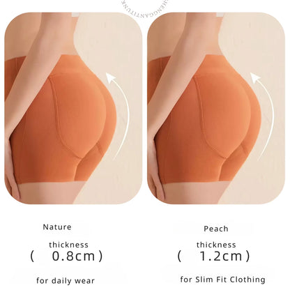 Latex False Buttocks Square Angle Underwear Natural Fake Buttocks Artifact Lifted Buttocks Flat Angle Seamless Peach Hip Pads