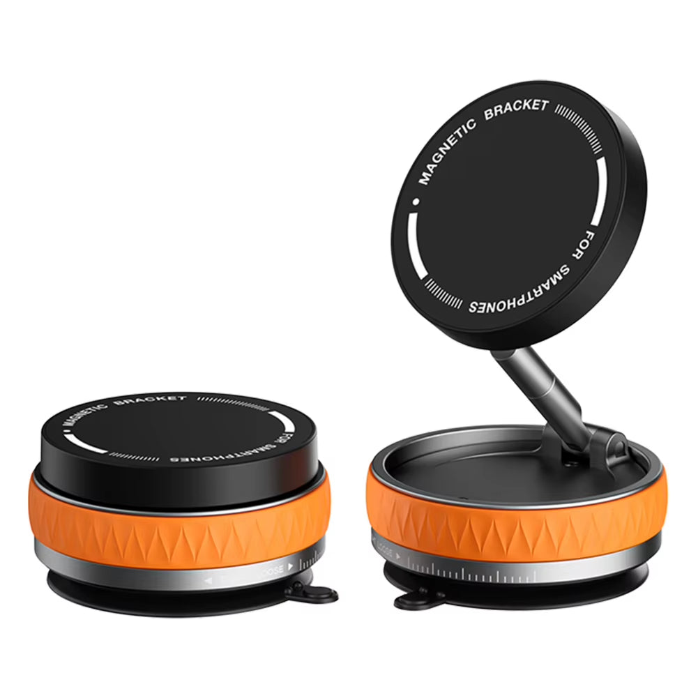 360° Adjustable Vacuum Magnetic Car Phone Holder for Magsafe Magnetic Suction Cup Phone Holder Folding Stand for Car Mirror Gym
