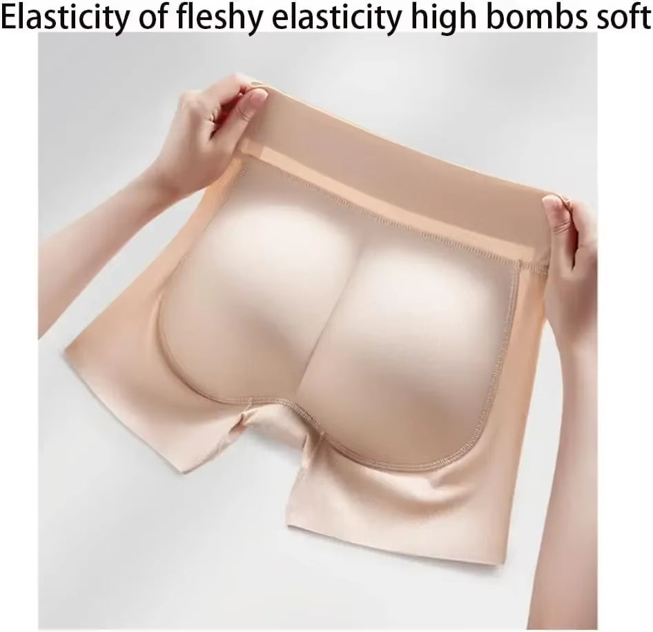 Latex False Buttocks Square Angle Underwear Natural Fake Buttocks Artifact Lifted Buttocks Flat Angle Seamless Peach Hip Pads