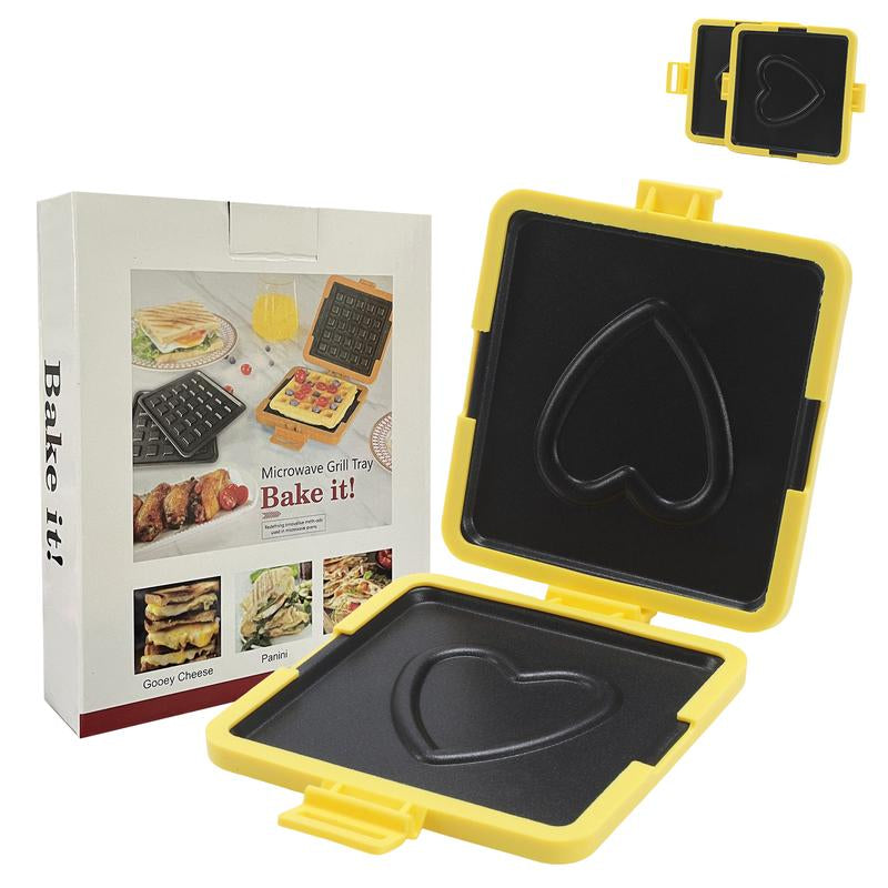 Microwave Sandwich Maker，Quick Cooker ，Easy Meal Prep Tool，No-Mess, Fast Breakfast, Dishwasher Safe