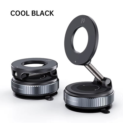 360° Adjustable Vacuum Magnetic Car Phone Holder for Magsafe Magnetic Suction Cup Phone Holder Folding Stand for Car Mirror Gym