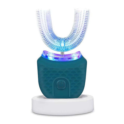 Wireless Chargeable Silicone Bristle Portable Cleaning Automatic Toothbrush High Quality U-Shaped Electric Toothbrush