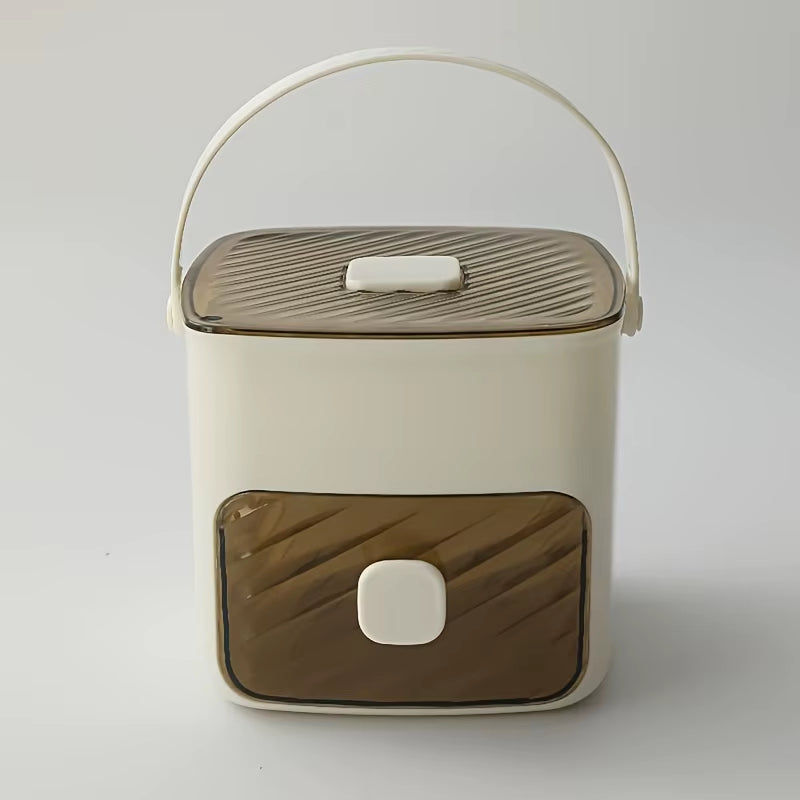 48-Cube Ice Maker with Easy-Press Lid - Double Layer, DIY Frozen Treats & Beverage Essential,Kitchen Accessories,Gadgets