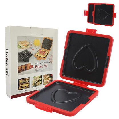 Microwave Sandwich Maker，Quick Cooker ，Easy Meal Prep Tool，No-Mess, Fast Breakfast, Dishwasher Safe