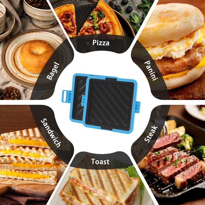Microwave Sandwich Maker，Quick Cooker ，Easy Meal Prep Tool，No-Mess, Fast Breakfast, Dishwasher Safe
