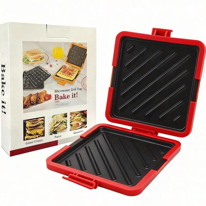 Microwave Sandwich Maker，Quick Cooker ，Easy Meal Prep Tool，No-Mess, Fast Breakfast, Dishwasher Safe